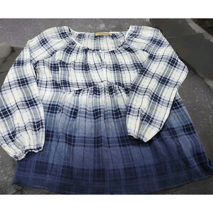 Princess Vera Wang Womens Blouse Top Medium Pullover Sheer Long Sleeves